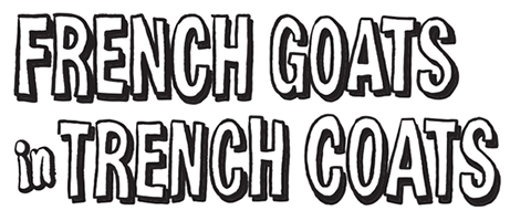 French Goats in Trench Coats Logo